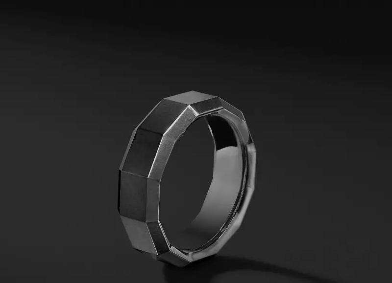 David Yurman Faceted Band Rings in Usa Size