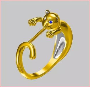 Cat - Ring 3D print model