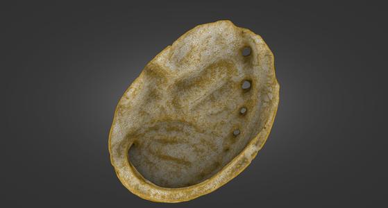 Abalone Shell — Laser-Scanned 3D Model (500k & 1.5M OBJ/STL) — Natural Perforations & Nacre Detail - By ScanPantry