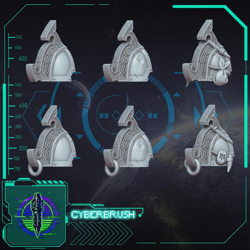 Space Viking Exterminator Shoulder pad set 5