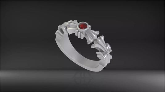 CHROME HEARTS STONE RING
