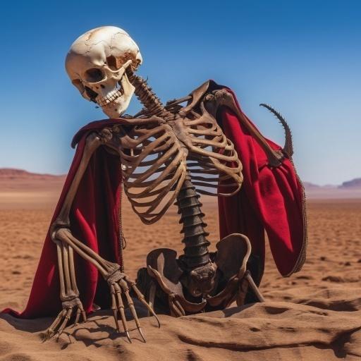 Desert Skeleton Warrior – Forgotten Remains Diorama