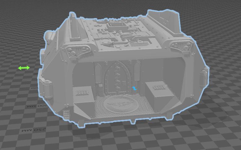 Orion assault dropship hull with interior