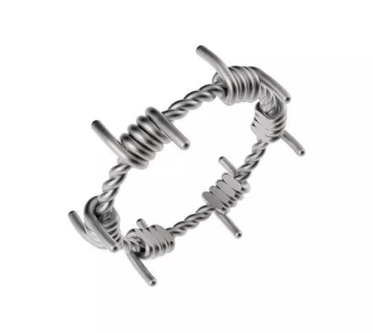 Ladies Barbed Wire Ring
