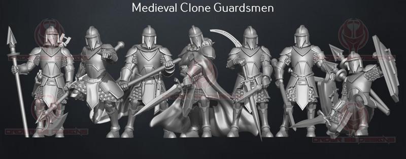 Medieval Clone Guard Squad - Legion Scale