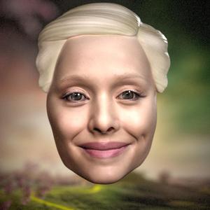 (Halloween Mask) Wicked 2024 Glinda the Good Witch of the South Ariana Grande Mask Oz