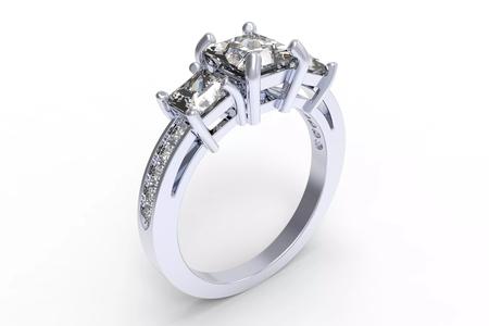Engagement Ring  STL File Format ready For 3D Printing - CC52