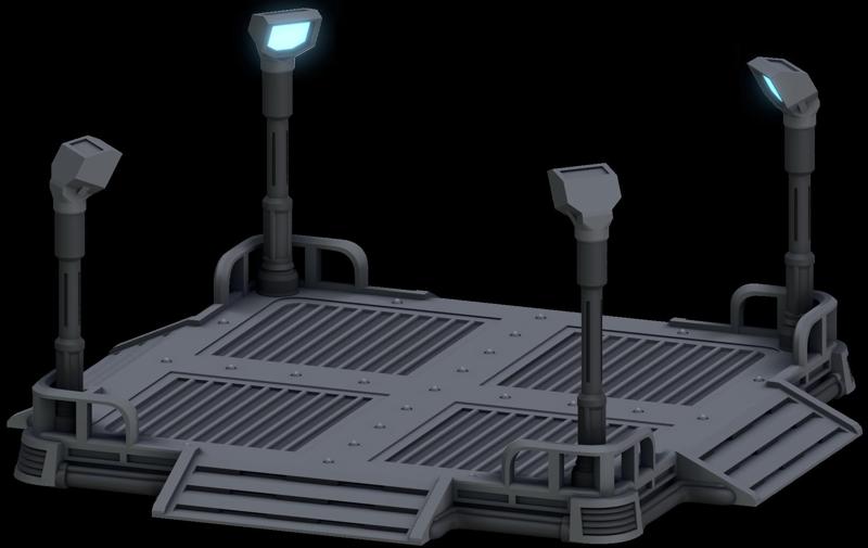 Sci-Fi Landing Pad by War Scenery