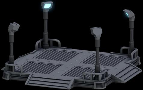 Sci-Fi Landing Pad by War Scenery