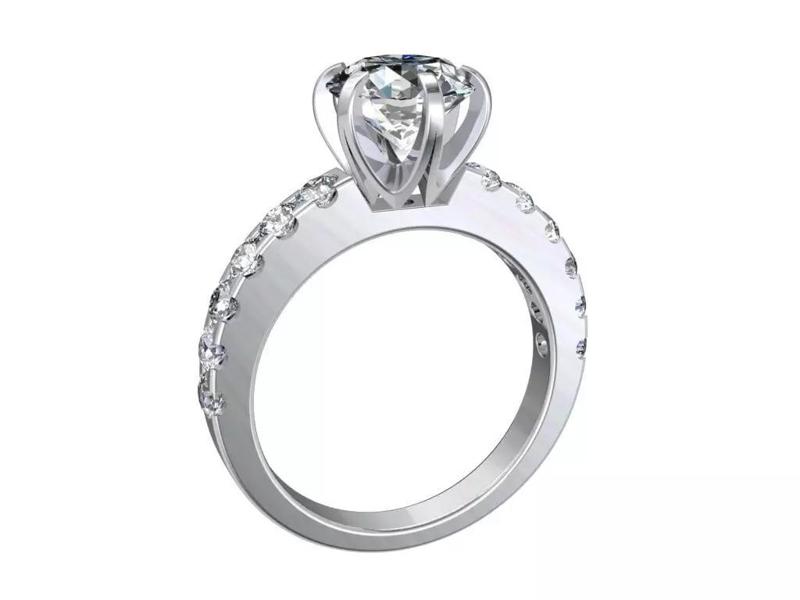 Engagement Solitaire Ring Model Separated Files- CC94-FV