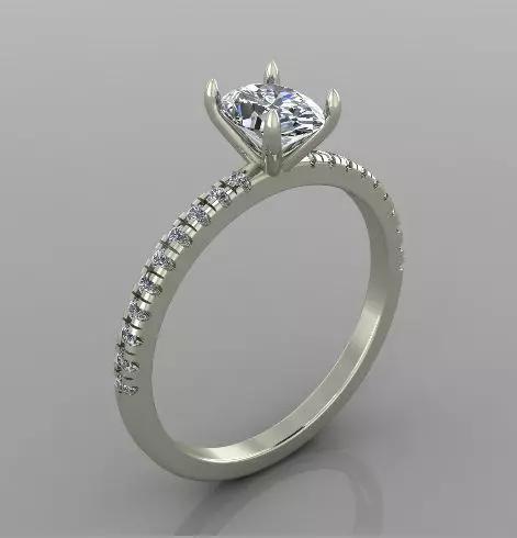 Engagement Solitaire Ring for wedding