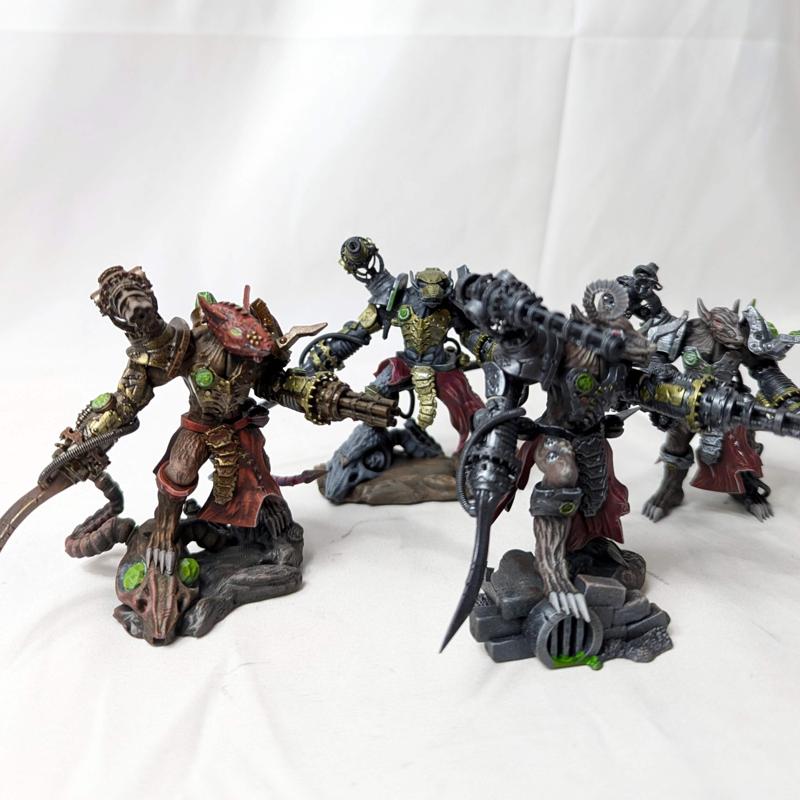 Ratkin Storm bringers (multiple bodies, heads and weapons) - heavy weapons