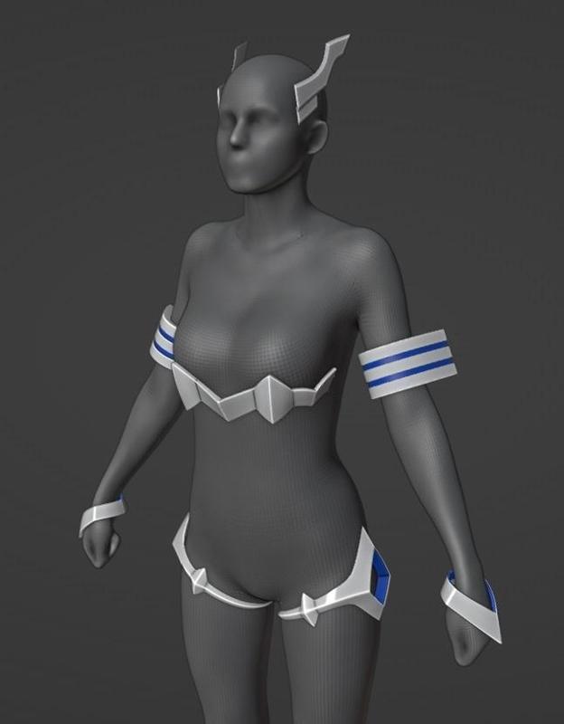 Satsuki Kill la Kill prop replica armor cosplay 3d model (stl file) for printing