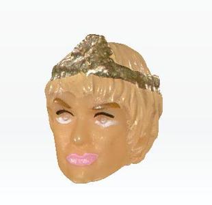 Replacement GOT Woman Head - Mega Construx Megabloks