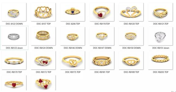 25 love valentine ring 3dm render details bulk collection