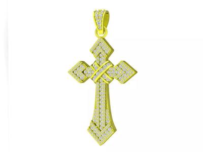 7029 new luxury diamond cross pendant