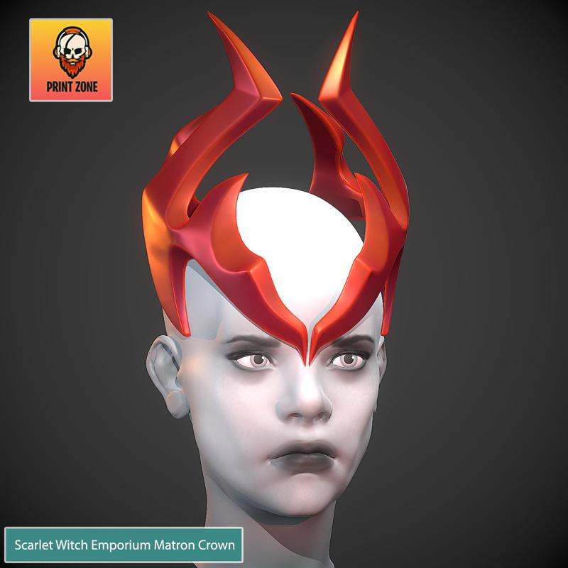 Scarlet Witch Emporium Matron Crown _ Marvel Rivals (Stl File)
