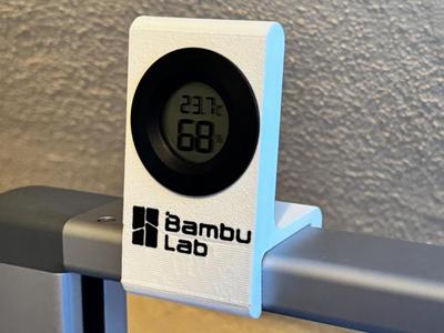 Hygrometer holder for the Bambu Lab A1