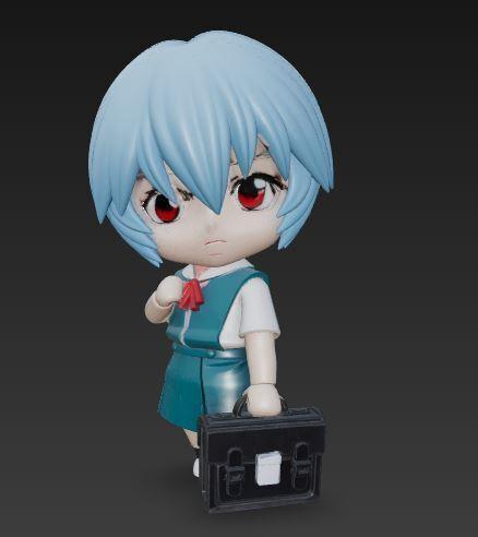 rei ayanami evangelion chibi