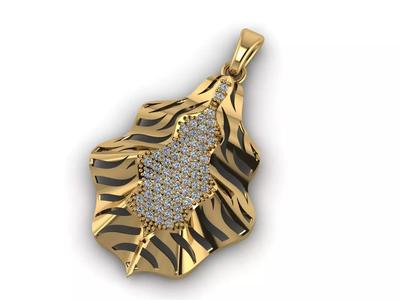 Women Pendant Ready STL 3DM Models Womens Necklace Lightweight