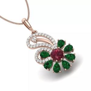 Women Pear Stone pendant