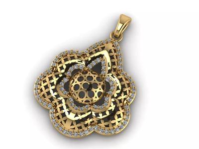 Women Pendant Ready STL 3DM Models Womens Necklace Lightweight
