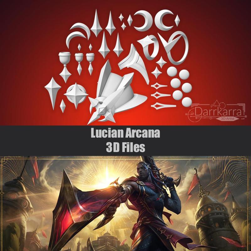 Lucian Arcana Accessories League of Legends STL files