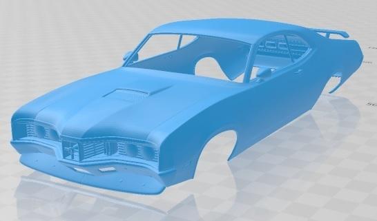 Mercury Montego Coupe 1970 Printable Body Car