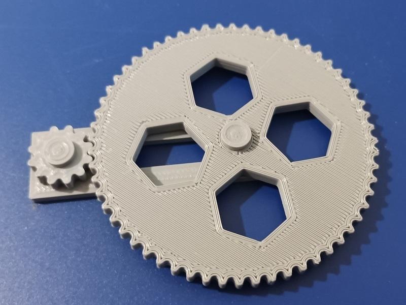 ingranaggio test di stampa