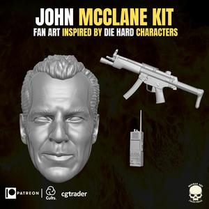 John McClane fan Art Kit 3D printable Files For Action Figures