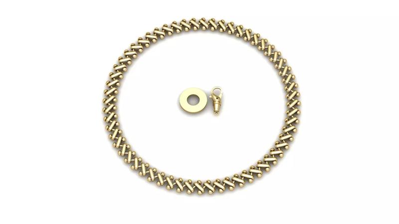 Stylish Men Fashion Bracelet 3d Printable Model