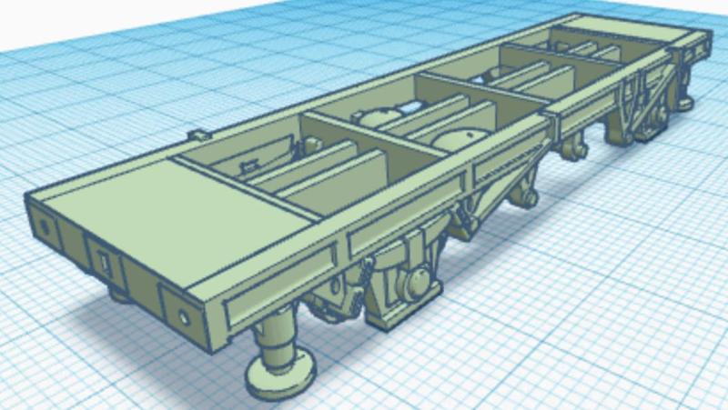 TT/3mm 45T TTA Tank Wagon Chassis