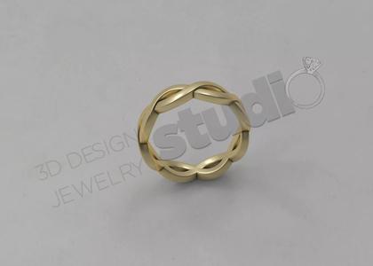Infinity ring band 3d model
