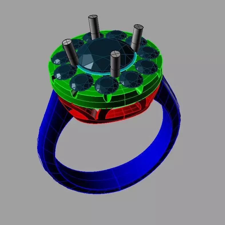 Jewelry Ring Women 3D print model an 165 anello rotondo