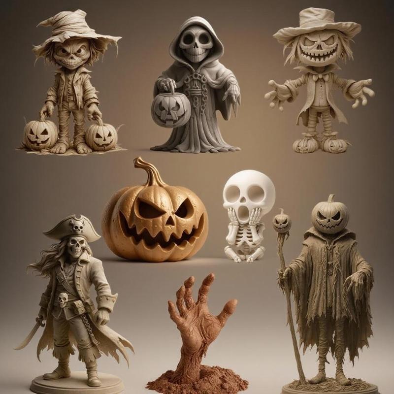 Ultimate Halloween Horror Miniature Set – 3D Printable STL