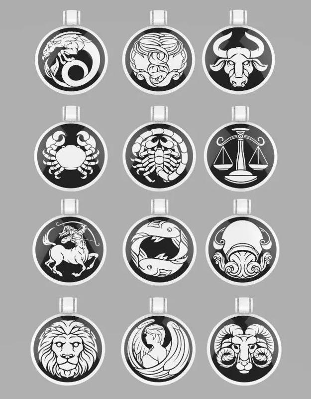 pendant zodiacs