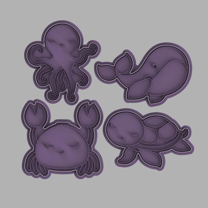 Cortador de Biscoito - Fundo do Mar