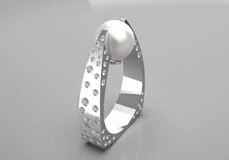 ocean jewelry pearl ring pr0002