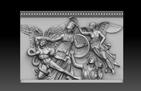 Pergamon Altar Relief – Gigantomachy Scene