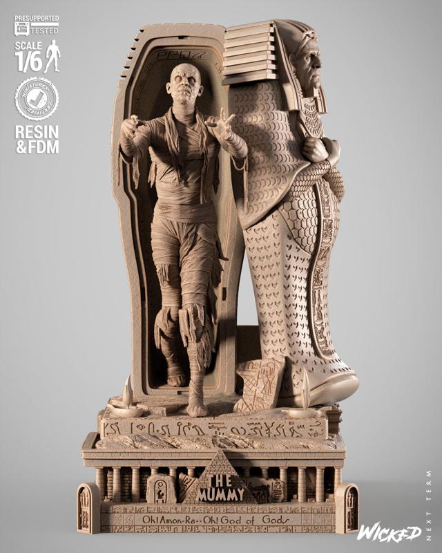WICKED MOVIES MUMMY SCULPTURE: TESTED AND READY FOR 3D PRINTING