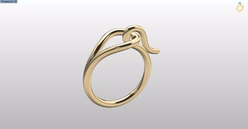minimalist hook ring