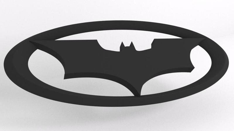 Emblem on the hood of VAZ 9,5cm x 4cm " Batman "