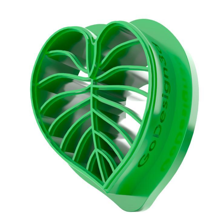 Philodendron Leaf Clay Cutter | 3D Printable Model