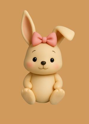 SOUVENIR FOREST ANIMAL BABY RABBIT