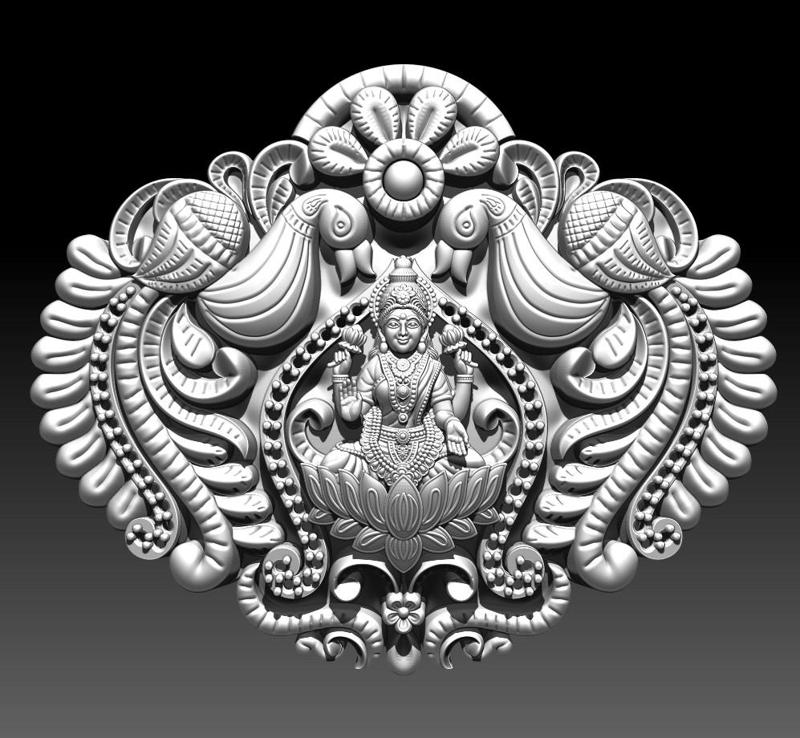 nagas pendant 3d model 14 piece