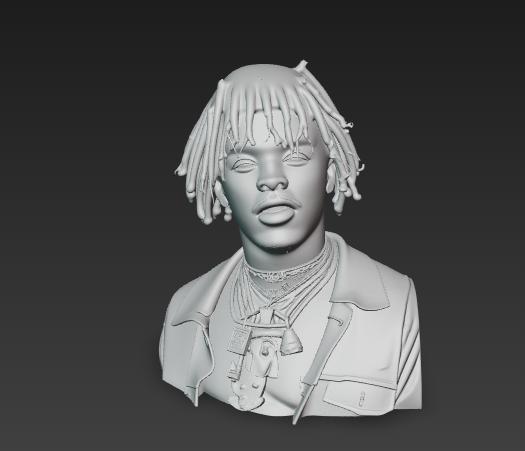 Lil Uzi Vert Face - Detailed 3D Bust Model