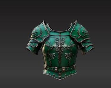 Imposing Medieval Fantasy Shoulder Armor - Battle-Worn Knight Pauldrons with Nature Motifs
