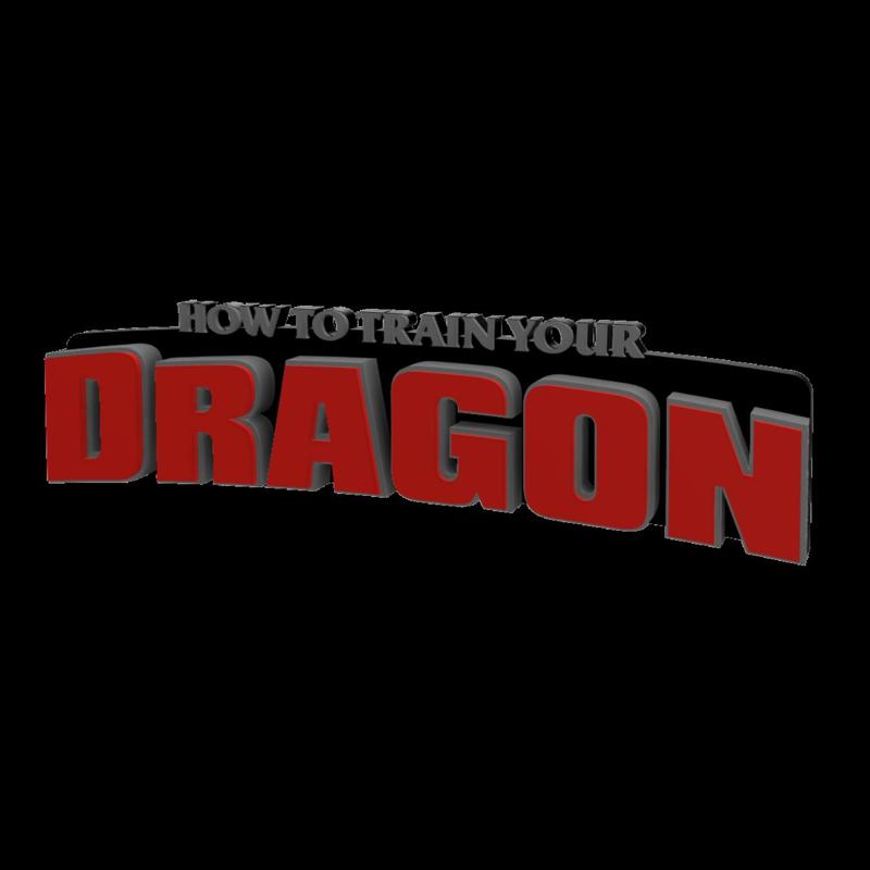3D MULTICOLOR LOGO/SIGN - How to Train Your Dragon