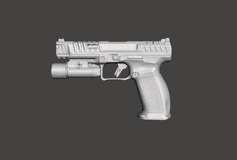 Canik Rival Olight PL Turbo Real Size 3D Gun Mold