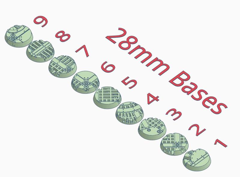 28mm Bases "Walkway"
